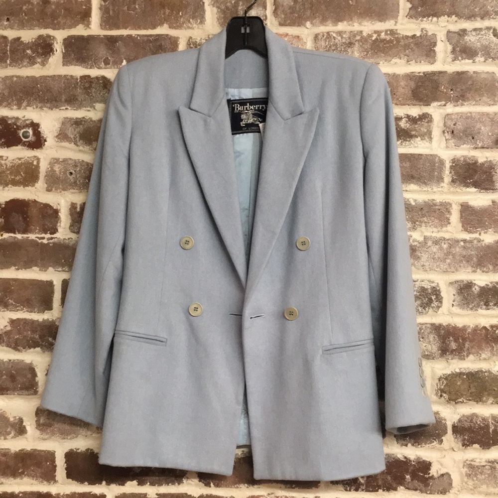 SOLD Burberry’s London light blue wool  blazer